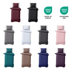 2-tlg Mikrofaser Uni Bettwäsche 135x200 155x220 200x200 Kissenbezug in 11 Farben