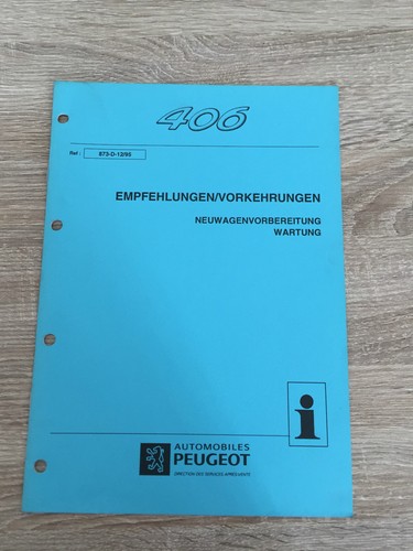 Werkstatthandbuch peugeot 406 - werkstatthandbuch,