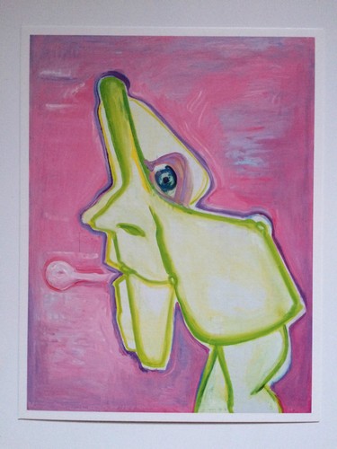 Maria lassnig einladungskarte - maria,