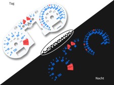 Selbstleuchtende Tachoscheiben