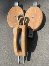 Umlenkungrolle Flaschenzug Holzblock 10zoll