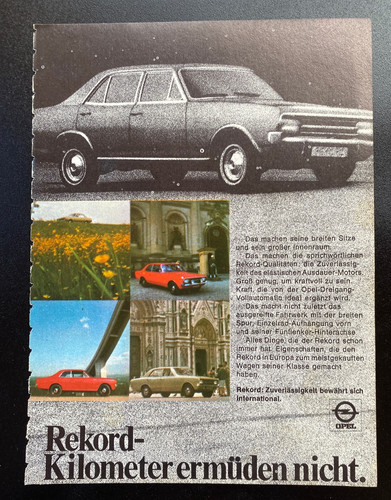 Opel rekord werbung - ,