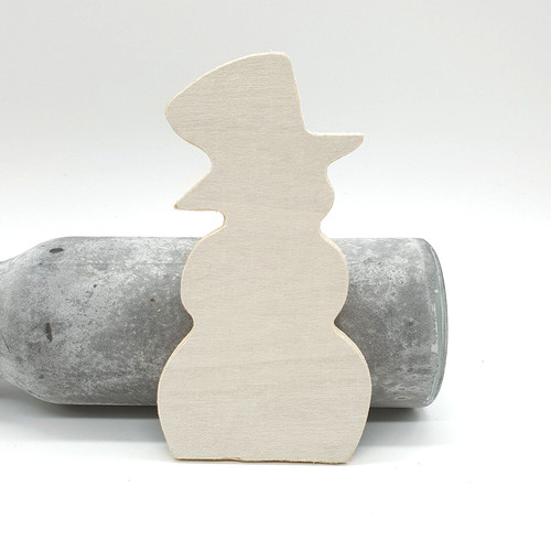 Schneemann aus sperrholz - aus,