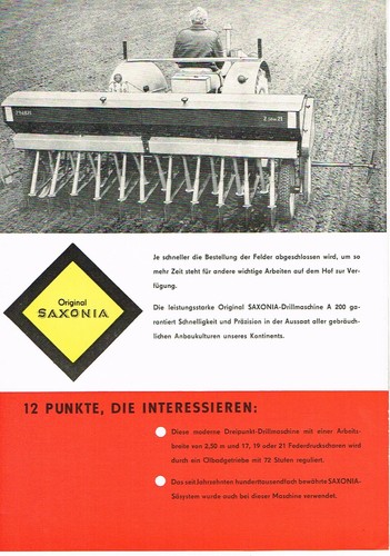 Saxonia drillmaschine a200 - saxonia,