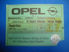 96/97 Ticket FC Bayern