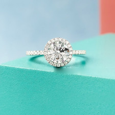 Damen-Diamantringe Rundschliff