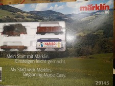 Märklin 29145 Start-Set mit Dampflok Güterwagen Trafo und C-Gleis Spur H0 OVP