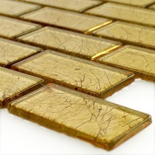 Glasmosaik fliesen gold - glasmosaik,