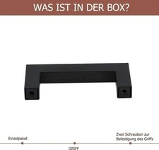 5 Stück Schwarz Möbelgriff Schrankgriffe Türgriffe Küchengriff Schubladengriffe