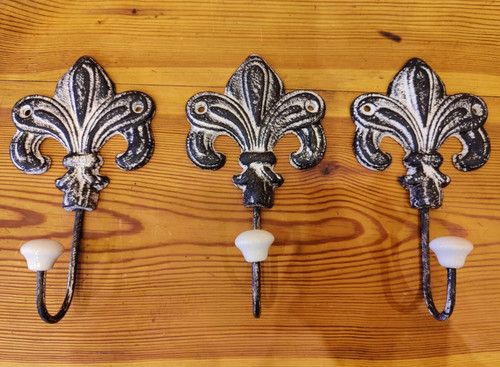 Gusseisen wandhaken 3er - gusseisen, set