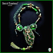 Luxus Schmuck Halskette Drache