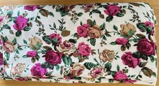 Stoff Meterware Baumwollstoff 5 m x 1,4m Blumen flauschig weich