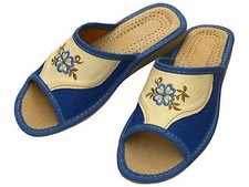 Damen Hausschuhe - Größe 36-41 - Echtleder - Latschen,Pantoffeln - XA24-NB