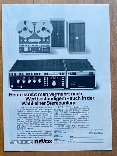 Studer revox stereoanlage - studer,