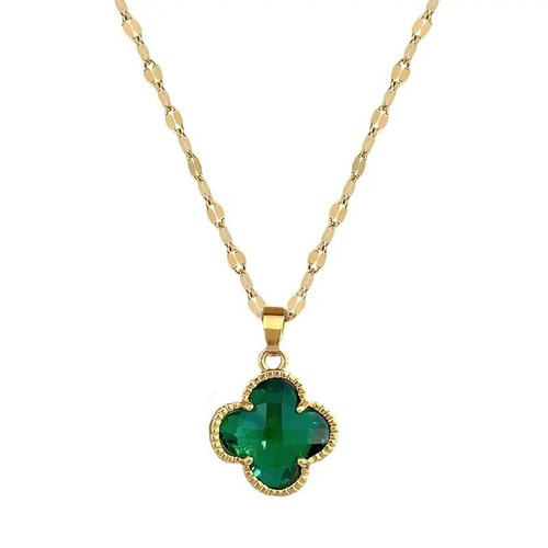 Kleeblatt kette gold - kleeblatt, –