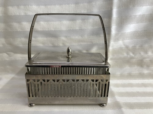 Alte glasdose mit - alte,