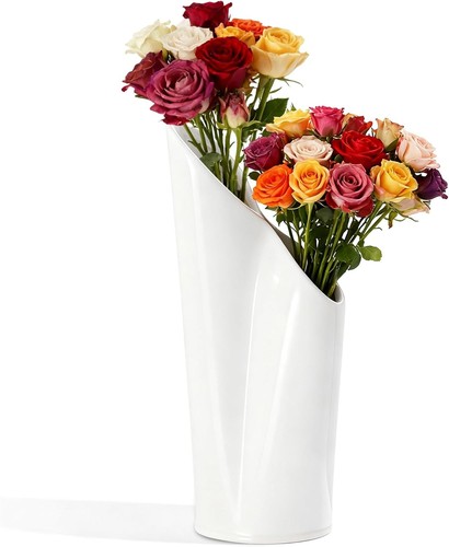 Keramik blumenvase weiß - keramik,