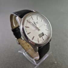 Moderne Herren Uhr Dugena Funkgesteuert mit Lederband