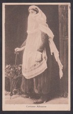 ALTE POSTKARTE ALBANISCHE DAME