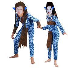 Kinder Jungle Kostüm S/M/L 4-12 Jahre Avatar Pandora Jungen Mädchen Filmfigur