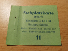 Eintrittskarte Ticket Dynamo Dresden FC Karl Marx Stadt DDR Oberliga 1976