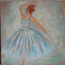 Acryl bild gemälde frau - bild,