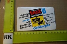 Alter Aufkleber Auto Motorrad WinterReifen Spikes Schneeketten CENTRAX 1989 (KB)