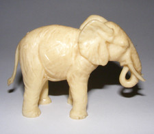Alte Elefanten Tierfigur Plastik Modell Figur Elefant Kunststoff 60' 70'