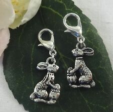 HASE & OSTEREI SILBER ANHÄNGER OSTERHASE HASEN CHARM ANHÄNGER KETTE HALSKETTE