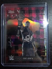 2025 Topps Chrome Cactus Jack WWE The Rock Flannel Refractor
