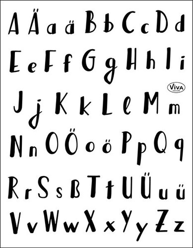 Lettering alphabet stempel - alphabet,