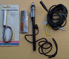 Oldtimer Zubehör für Autoradio Stabantenne + Antennenverstärker + Verlängerung