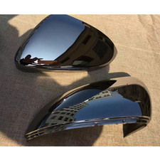 2x Schwarz Außenspiegelgehäuse Spiegelkappen Für VW Golf 7 VII Variant GTI R