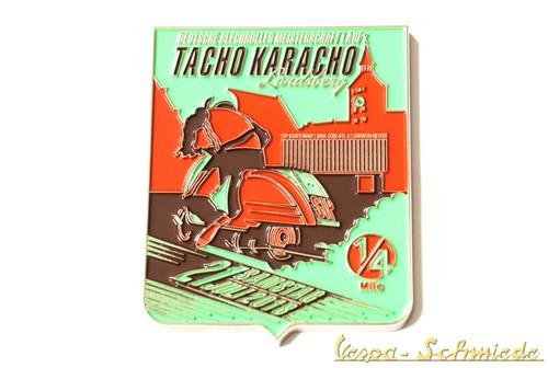 Vespa metall plakette tacho - metall-plakette, "tacho