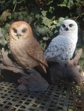 Eule Deko Figur Kauz Schnee