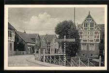 Jork im Altenlande, Straßenpartie mit Altlander Kaufhaus, Ansichtskarte 