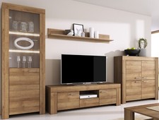 Wohnwand SKY Anbauwand Vitrine Highboard Lowboard Wandregal