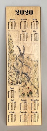 Kalender aus holz 2020 - kalender,