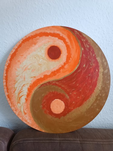 Yin yang acrylbild auf - acrylbild,