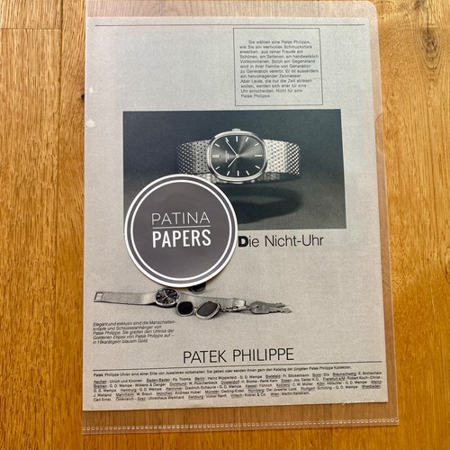 1972 die nicht uhr - die, patek