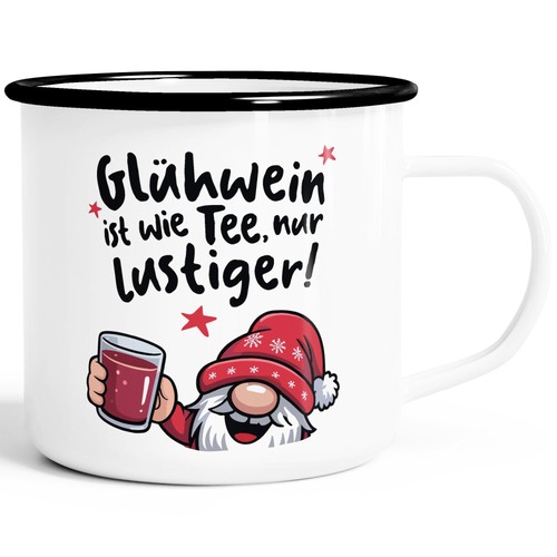 Emaille tasse mit - emaille-tasse, spruch