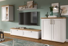 Wohnwand Schrankwand weiß