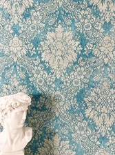 Tapete Vliestapete Blau Ornamente   Barocktapete Mustertapete