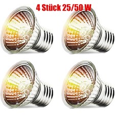 4X 25/50W Terrarium Aquarium Heizlicht Wärmelampe UVA UVB E27 Reptilien Strahler
