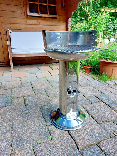 Eleganter säulengrill aus - säulengrill,