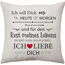 Romantisches Kissen 'Ich Will