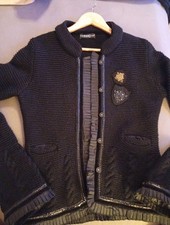 Damen Strickjacke Von Nice Connection Größe 40 Schwarz Gebraucht