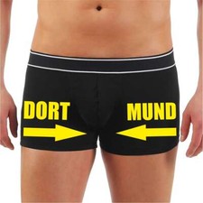 Herren Männer Boxershorts lustige sprüche Dort Mund Dortmund motive gelb schwarz