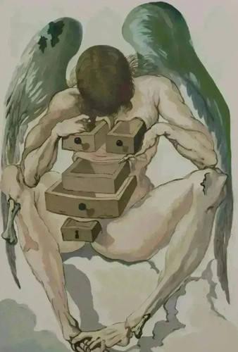 Salvador dali original gravure - dali,