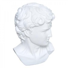 Caesar Kopf weiß Dekoration Regal Bad 16 x 15 cm und 26 cm hoch - Wunderschön